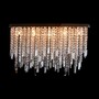 Casa Padrino Luxus Barock Kristall Wandleuchte Silber 100 x 20 x H. 70 cm - Prunkvolle Messing Wandleuchte mit b�hmischem Kristallglas - Barock M�bel - Edel & Prunkvoll