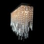 Casa Padrino Luxus Barock Kristall Wandleuchte Silber 100 x 20 x H. 70 cm - Prunkvolle Messing Wandleuchte mit b�hmischem Kristallglas - Barock M�bel - Edel & Prunkvoll