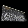 Casa Padrino Luxus Barock Kristall Wandleuchte Silber 100 x 30 x H. 50 cm - Prunkvolle Messing Wandleuchte mit b�hmischem Kristallglas - Barock M�bel - Edel & Prunkvoll