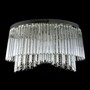 Casa Padrino Luxus Barock Kristall Wandleuchte Silber 100 x 40 x H. 50 cm - Prunkvolle Messing Wandleuchte mit b�hmischem Kristallglas - Barock M�bel - Edel & Prunkvoll