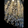 Casa Padrino Luxus Barock Kristall Wandleuchte Silber 100 x 40 x H. 50 cm - Prunkvolle Messing Wandleuchte mit b�hmischem Kristallglas - Barock M�bel - Edel & Prunkvoll