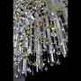 Casa Padrino Luxus Barock Kristall Wandleuchte Silber 100 x 40 x H. 50 cm - Prunkvolle Messing Wandleuchte mit b�hmischem Kristallglas - Barock M�bel - Edel & Prunkvoll
