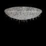 Casa Padrino Luxus Barock Kristall Wandleuchte Silber 100 x 54 x H. 30 cm - Prunkvolle Messing Wandleuchte mit b�hmischem Kristallglas - Barock M�bel - Edel & Prunkvoll