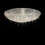Casa Padrino Luxus Barock Kristall Wandleuchte Silber 100 x 54 x H. 30 cm - Prunkvolle Messing Wandleuchte mit b�hmischem Kristallglas - Barock M�bel - Edel & Prunkvoll