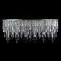 Casa Padrino Luxus Barock Kristall Wandleuchte Silber 160 x 20 x H. 70 cm - Prunkvolle Messing Wandleuchte mit b�hmischem Kristallglas - Barock M�bel - Edel & Prunkvoll