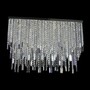 Casa Padrino Luxus Barock Kristall Wandleuchte Silber 160 x 20 x H. 70 cm - Prunkvolle Messing Wandleuchte mit b�hmischem Kristallglas - Barock M�bel - Edel & Prunkvoll