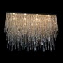 Casa Padrino Luxus Barock Kristall Wandleuchte Silber 160 x 20 x H. 70 cm - Prunkvolle Messing Wandleuchte mit b�hmischem Kristallglas - Barock M�bel - Edel & Prunkvoll