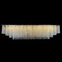 Casa Padrino Luxus Barock Kristall Wandleuchte Silber 180 x 40 x H. 40 cm - Prunkvolle Messing Wandleuchte mit b�hmischem Kristallglas - Barock M�bel - Edel & Prunkvoll