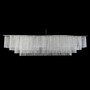 Casa Padrino Luxus Barock Kristall Wandleuchte Silber 180 x 40 x H. 40 cm - Prunkvolle Messing Wandleuchte mit b�hmischem Kristallglas - Barock M�bel - Edel & Prunkvoll