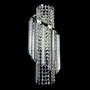Casa Padrino Luxus Barock Kristall Wandleuchte Silber 20 x 16 x H. 50 cm - Prunkvolle Messing Wandleuchte mit b�hmischem Kristallglas - Barock M�bel - Edel & Prunkvoll