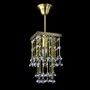 Casa Padrino Luxus Barock Kristall Wandleuchte Silber 20 x 20 x H. 30 cm - Prunkvolle Messing Wandleuchte mit b�hmischem Kristallglas - Barock M�bel - Edel & Prunkvoll