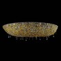 Casa Padrino Luxus Barock Kristall Wandleuchte Silber 200 x 100 x H. 35 cm - Prunkvolle Messing Wandleuchte mit b�hmischem Kristallglas - Barock M�bel - Edel & Prunkvoll