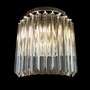 Casa Padrino Luxus Barock Kristall Wandleuchte Silber 25 x 12.5 x H. 31 cm - Prunkvolle Messing Wandleuchte mit b�hmischem Kristallglas - Barock M�bel - Edel & Prunkvoll