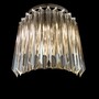 Casa Padrino Luxus Barock Kristall Wandleuchte Silber 25 x 12.5 x H. 31 cm - Prunkvolle Messing Wandleuchte mit b�hmischem Kristallglas - Barock M�bel - Edel & Prunkvoll