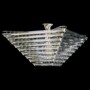 Casa Padrino Luxus Barock Kristall Wandleuchte Silber 40 x 40 x H. 20 cm - Prunkvolle Messing Wandleuchte mit b�hmischem Kristallglas - Barock M�bel - Edel & Prunkvoll