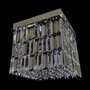 Casa Padrino Luxus Barock Kristall Wandleuchte Silber 40 x 40 x H. 35 cm - Prunkvolle Messing Wandleuchte mit b�hmischem Kristallglas - Barock M�bel - Edel & Prunkvoll