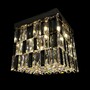 Casa Padrino Luxus Barock Kristall Wandleuchte Silber 40 x 40 x H. 35 cm - Prunkvolle Messing Wandleuchte mit b�hmischem Kristallglas - Barock M�bel - Edel & Prunkvoll
