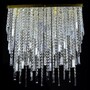 Casa Padrino Luxus Barock Kristall Wandleuchte Silber 50 x 50 x H. 40 cm - Prunkvolle Messing Wandleuchte mit b�hmischem Kristallglas - Barock M�bel - Edel & Prunkvoll