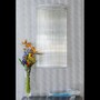 Casa Padrino Luxus Barock Kristall Wandleuchte Silber 60 x 18 x H. 120 cm - Prunkvolle Messing Wandleuchte mit b�hmischem Kristallglas - Barock M�bel - Edel & Prunkvoll