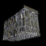 Casa Padrino Luxus Barock Kristall Wandleuchte Silber 60 x 30 x H. 35 cm - Prunkvolle Messing Wandleuchte mit b�hmischem Kristallglas - Barock M�bel - Edel & Prunkvoll