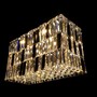 Casa Padrino Luxus Barock Kristall Wandleuchte Silber 60 x 30 x H. 35 cm - Prunkvolle Messing Wandleuchte mit b�hmischem Kristallglas - Barock M�bel - Edel & Prunkvoll