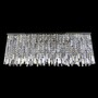 Casa Padrino Luxus Barock Kristall Wandleuchte Silber 70 x 60 x H. 50 cm - Prunkvolle Messing Wandleuchte mit b�hmischem Kristallglas - Barock M�bel - Edel & Prunkvoll