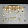 Casa Padrino Luxus Barock Kristall Wandleuchte Silber 72 x 26 x H. 46 cm - Prunkvolle Messing Wandleuchte mit b�hmischem Kristallglas - Barock M�bel - Edel & Prunkvoll
