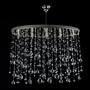 Casa Padrino Luxus Barock Kristall Wandleuchte Silber 72 x 26 x H. 54 cm - Prunkvolle Messing Wandleuchte mit b�hmischem Kristallglas - Barock M�bel - Edel & Prunkvoll