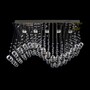 Casa Padrino Luxus Barock Kristall Wandleuchte Silber 75 x 30 x H. 47 cm - Prunkvolle Messing Wandleuchte mit b�hmischem Kristallglas - Barock M�bel - Edel & Prunkvoll