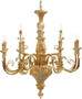 Casa Padrino Luxus Barock Kronleuchter Gold  80 x H. 90 cm - Prunkvoller Hotel & Restaurant Kronleuchter 