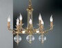 Casa Padrino Luxus Barock Kronleuchter Gold  66 x H. 60 cm - Prunkvoller 9-flammiger Messing Kronleuchter - Barockstil M�bel 