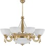 Casa Padrino Luxus Barock Kristall Kronleuchter Gold / Wei�  95 cm