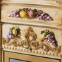 Casa Padrino Luxus Barock LED Keramik Elektrokamin Beige / Bunt / Gold 135 cm - Barock M�bel - Made in Italy