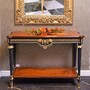 Casa Padrino Luxus Barock Massivholz Konsole Braun / Schwarz / Gold 120 cm - Barock Mbel - Made in Italy 