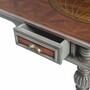 Casa Padrino Luxus Barock Massivholz Schreibtisch Braun / Grau 204 cm - Prunkvolle B�ro M�bel - Barockstil B�ro M�bel