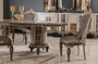 Casa Padrino Luxus Barock M�bel Set Grau / Braun / Gold - 1 Barock Sideboard mit 4 T�ren & 1 Barock Wandspiegel - Handgefertigte Barock M�bel - Edel & Prunkvoll