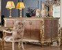 Casa Padrino Luxus Barock Sideboard Beige / Wei� / Gold - Prunkvoller Massivholz Schrank mit 4 T�ren - Barock M�bel