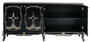 Casa Padrino Luxus Barock Sideboard Schwarz / Gold - Handgefertigter Massivholz Schrank mit 4 T�ren - Barock M�bel - Edel & Prunkvoll