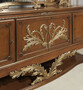 Casa Padrino Luxus Barock M�bel Set Sideboard mit Spiegel Braun / Gold - Edler Massivholz Schrank mit elegantem Wandspiegel - Hotel Restaurant Schloss M�bel - Luxus Qualit�t - Made in Italy