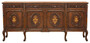 Casa Padrino Luxus Barock Sideboard Braun - Prunkvoller Massivholz Schrank mit 3 Schubladen und 4 T�ren - Barock M�bel - Edel & Prunkvoll