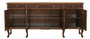 Casa Padrino Luxus Barock Sideboard Braun - Prunkvoller Massivholz Schrank mit 3 Schubladen und 4 T�ren - Barock M�bel - Edel & Prunkvoll