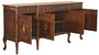 Casa Padrino Luxus Barock Sideboard Braun - Prunkvoller Massivholz Schrank mit 3 Schubladen und 4 T�ren - Barock M�bel - Edel & Prunkvoll