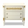 Casa Padrino Luxus Barock Nachtkommode Elfenbein / Gold - Barockstil Schlafzimmer M�bel