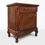 Casa Padrino Luxus Barock Nachtkommode Dunkelbraun H. 72,5 cm - Barock M�bel
