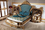 Casa Padrino Luxus Barock Nachtkommoden Set Wei� / Braun / Gold - Prunkvolle Massivholz Nachttische - Barock Schlafzimmer M�bel - Edel & Prunkvoll