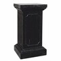 Casa Padrino Barock Garten Deko Marmor S�ule Schwarz H. 80 cm - Garten & Terrassen Deko Accessoires