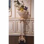 Casa Padrino Luxus Barock S�ule Wei� / Gold / Silber H. 87 cm - Barock M�bel - Made in Italy