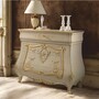 Casa Padrino Luxus Barock Schlafzimmer Kommode mit 4 Schubladen Creme / Gold - Made in Italy 