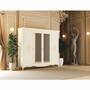 Casa Padrino Luxus Barock Schlafzimmer Schrank Creme 248 cm - Barock Schlafzimmer M�bel