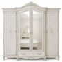 Casa Padrino Luxus Barock Schlafzimmer Schrank Hellgrau 248,5 cm - Barock Schlafzimmer M�bel